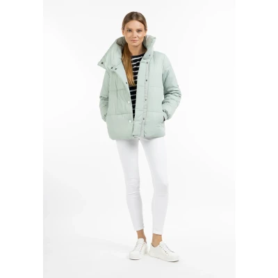 Abbildung von DREIMASTER maritim Damen wattierte Winterjacke XXL / Rauchminze 100% Polyester
