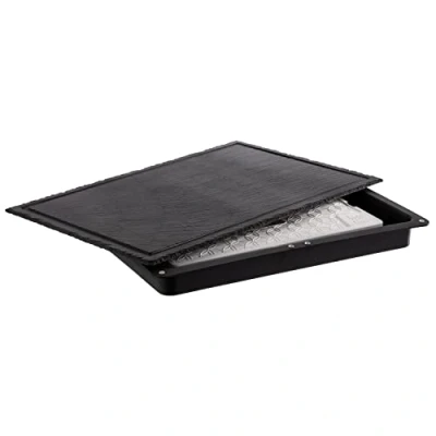 Abbildung von APS 11645 Kühlplatte SLATE, 3 teilig, Naturschieferplatte mit Behälter und 1x Kühlakku, 58,0 x 38,0 6,5 cm