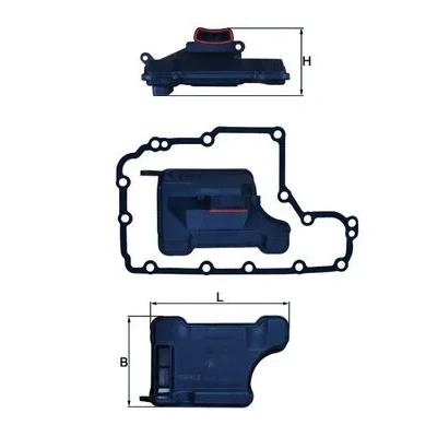 Abbildung von MAHLE ORIGINAL HX 157D Getriebeölfilter mit Dichtung OPEL: Combo C Tour, Astra F CC, Zafira A