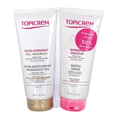 Abbildung von Topicrem Damen Kosmetik, feuchtigkeitsspendend, Uh Bronceado Progre, 200 ml, Exfol
