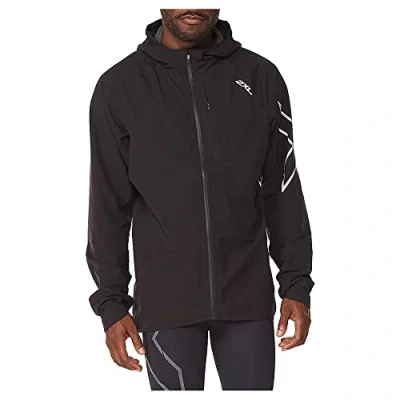 Abbildung von 2XU Herren Light Speed Wp Jacket Jacke, Schwarz/Silver Reflective, L
