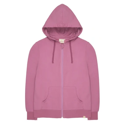Abbildung von loud + proud Weicher Hoodie JAMA Sweatjacke, Damen, Größe: 40, Altrosa