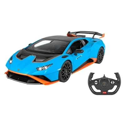 Abbildung von Jamara RC Auto Lamborghini Huracán STO 1:14, blau, 2,4GHz, mit LED Licht, offiziell lizenziert