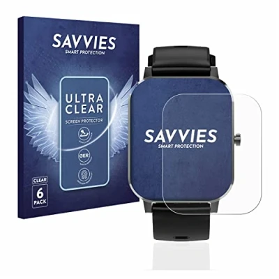 Abbildung von Savvies 6 Stück Schutzfolie für Denver SW 181 Displayschutz Folie Ultra Transparent