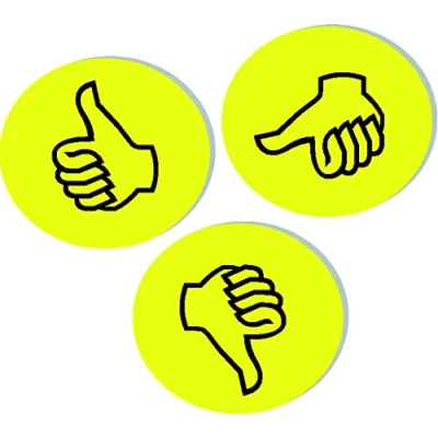 Abbildung von Franken Moderationskarten Wertungssymbol positiv 10 cm VE=100 Stück