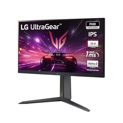 Abbildung von LG Electronics 24GS65F B.AEU Ultragear™ FHD Gaming IPS Monitor 24&quot; (60,47cm), 1920 x 1080, 16:9, 1ms GtG, 180 Hz, HDR10, NVIDIA G Sync™, AMD FreeSync™ Schwarz