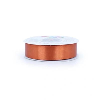 Abbildung von Satinband 18mm x 25m Rolle FARBAUSWAHL in 3/6/12/18/25/38/50/75/100mm farbecht &amp; waschbar Schleifenband für Hochzeit Geschenkband zum Verpacken Dekorieren Basteln Kupfer 785