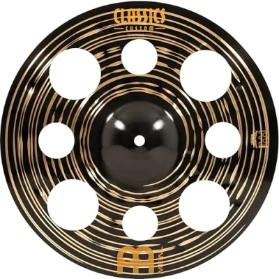 Abbildung von Meinl Cymbals Classics Custom Dark Trash Crash — 14 Zoll (Video) Schlagzeug Becken (35,56cm) B12 Bronze, Dunkles Finish (CC14DATRC)