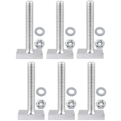 Abbildung von T Nut Relingträger Nutsteine Set für Track Adapter Dachträger Thule Träger 35 mm Nutensteine M6 Setfür Kompatibel Dachbox Auto 6 Stück