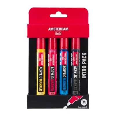 Abbildung von Amsterdam Acrylic marker intro set 4 colors