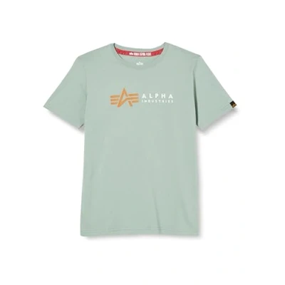 Abbildung von Alpha Industries Label KIDS Teens Unisex Tshirt print für Kinder, Größe: 164, Dusty green