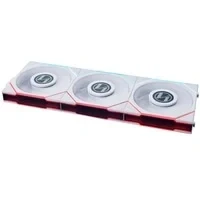Abbildung von Lian Li UNI FAN TL LCD Series Lüfter, Dreierpack, Inklusive Controller, Standard Blade, Daisy Chaining, Fluid Dynamic Bearing, 120mm, Weiß
