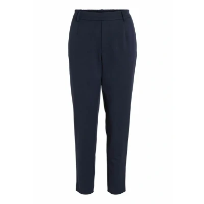 Abbildung von VILA Vivarone HW NOOS Stoffhose, Damen, Größe: 34, Navy blazer