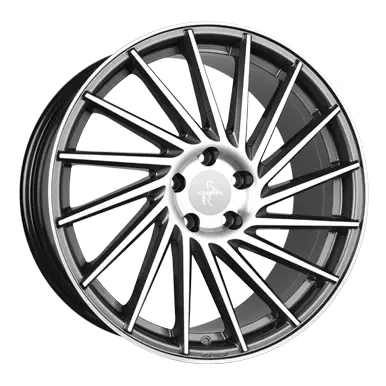 Abbildung von KESKIN 5 loch 19Zoll 108mm Alufelge KT17 Hurricane palladium Front poliert KT178519510845PFP Felge