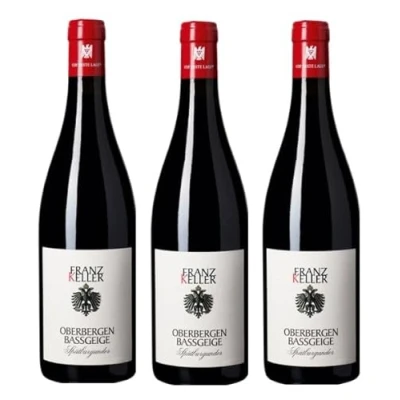 Abbildung von 3x 0,75l 2022er Franz Keller Schwarzer Adler Oberbergener Bassgeige Spätburgunder VDP.Erste Lage Qualitätswein Baden Deutschland Rotwein trocken