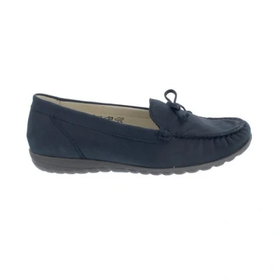 Abbildung von Waldläufer Hesima, Mokassin, Denver (Nubukleder), marine (blau), Weite Slipper