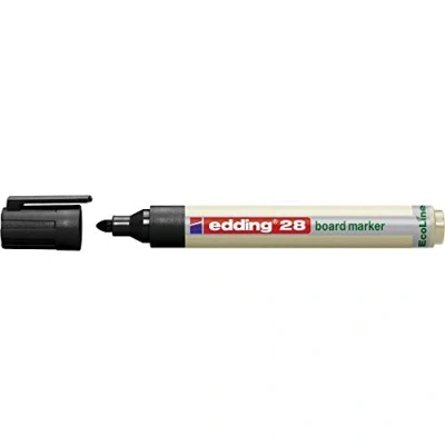 Abbildung von edding 28 Ecoline Whiteboardmarker schwarz 10 Whiteboard Stifte Rundspitze 1,5 3 mm Boardmarker abwischbar Whiteboard, Flipchart, Magnettafel, Pinnwand, Memoboard Sketchnotes nachfüllbar