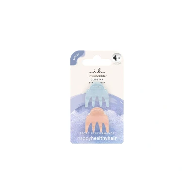 Abbildung von invisibobble CLIPSTAR Gym Buddy Haarclip Set 2 Small Hair Claws Rutschfeste Mini Haarspangen mit doppeltem Halt für Workouts und Bewegung Trendiger Look, sicherer Halt, gesundes Haar
