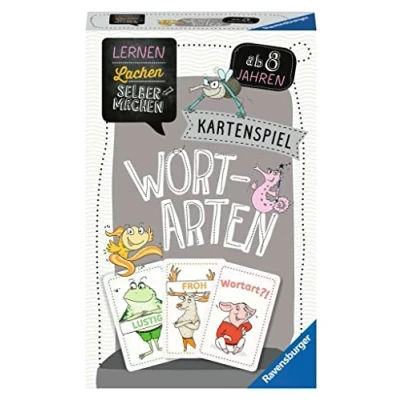 Abbildung von Ravensburger Spiel, Kinder Kartenspiel Lernen Lachen Selbermachen Wortarten 80353