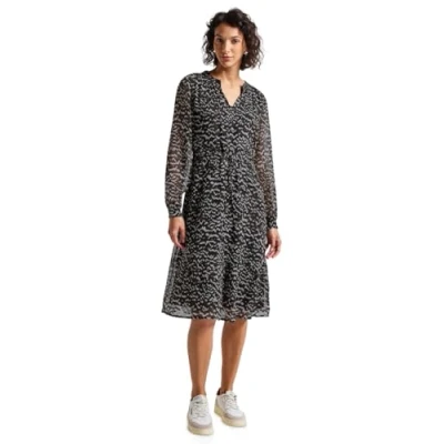 Abbildung von Street One MIT Smokdetails Blusenkleid, Damen, Größe: 36, Braun