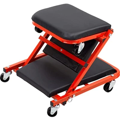 Abbildung von meister Rollsitz Montage Rollbrett 2 in 1, nutzbar als Werkstattliege und Rollhocker, belastbar bis 150 kg