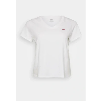 Abbildung von Levi&#039;s Plus V NECK TEE Tshirt basic, Damen, Größe: 50/52, Bright white