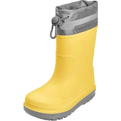 Abbildung von Playshoes Regenstiefel Gefüttert Unisex Kinder Gummistiefel, Gelb Gefüttert, 23 EU