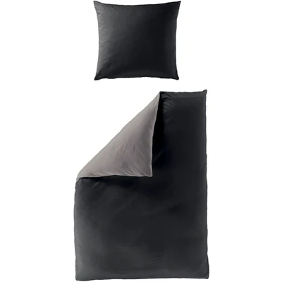 Abbildung von BIERBAUM Wendebettwäsche &quot;Modern Uni in Gr. 135x200 oder 155x220 cm&quot;, (3 tlg.), Bettwäsche aus Baumwolle, moderne mit Wendeoptik