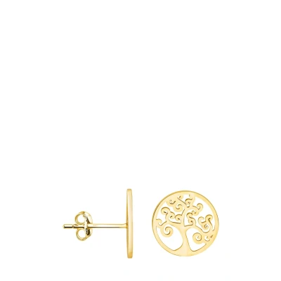 Abbildung von SOFIA MILANI Damen Ohrringe 925 Silber vergoldet/golden Baum des Lebens Ohrstecker 21089