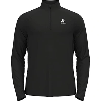 Abbildung von Odlo Men&#039;s ESSENTIAL Half Zip Running Mid Layer Black L Laufsweatshirt