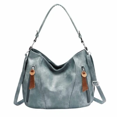 Abbildung von ITALYSHOP24 Schultertasche Damen Tasche Shopper Hobo Bag Crossbody CrossOver, als Handtasche, Umhängetasche, tragbar