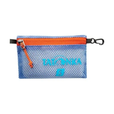 Abbildung von Tatonka Reißverschlusstasche Zip Pouch Flache Aufbewahrungs und Dokumententasche in verschiedenen Größen als Set durchsichtig, wasserfest robust , blue, S (15 x 10 cm)