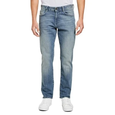 Abbildung von TOM TAILOR Herren Marvin Straight Jeans 1021012, 10280 Light Stone Wash Denim, 31W / 34L