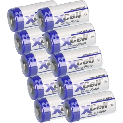 Abbildung von 10x CR123 CR123A DL123A Batterien 3V 1550mAh CR17345 Ultra Lithium Foto für Digitalkamera, Alarmanlagen, Sicherheitstechnik, Rauchmelder, Taschenlampen AKKUman Set (10er)
