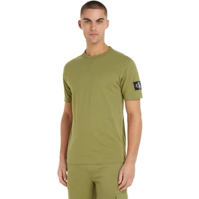 Abbildung von Calvin Klein Jeans Badge Regular TEE Tshirt basic, Herren, Größe: XXS, Dark juniper