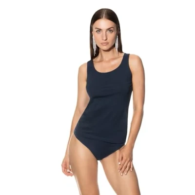 Abbildung von mey TOP Serie Cotton PURE Unterhemd/shirt, Damen, Größe: 38, Night blue