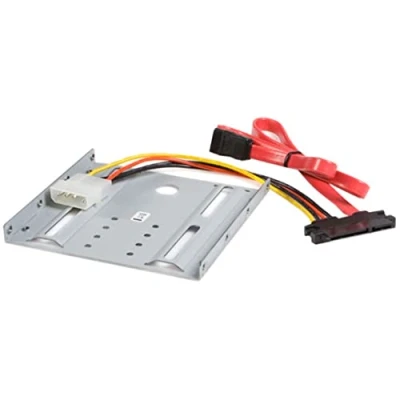 Abbildung von StarTech.com Adapter Bracket für 2,5 (6.4cm) auf 3,5 (8,9cm) HDD SATA / SSD Festplatten Einbaurahmen 3.5 Zoll Schacht