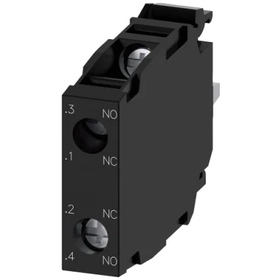 Abbildung von Siemens SIRIUS Modul Kontakt 1 NA + 1NC Borne Feststellschraube für Frontplatte