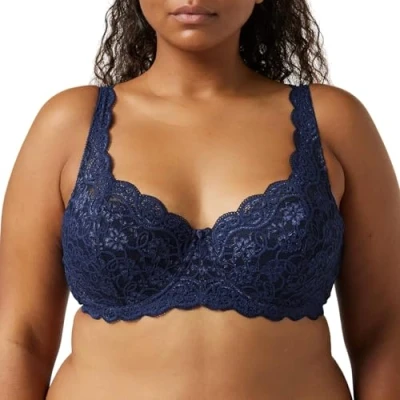Abbildung von Triumph Amourette Bügel BH, Damen, Größe: 85E, Deep water