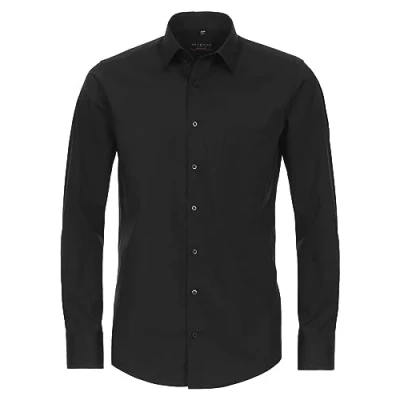 Abbildung von Redmond Modern FIT Langarm IN Verschiedenen Hemd, Herren, Größe: XXL, Schwarz
