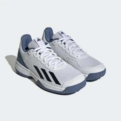 Abbildung von adidas Performance Courtflash Unisex Multicourt Tennisschuh für Kinder, Größe: 35, Footwear white/core black/crew blue Schuhe