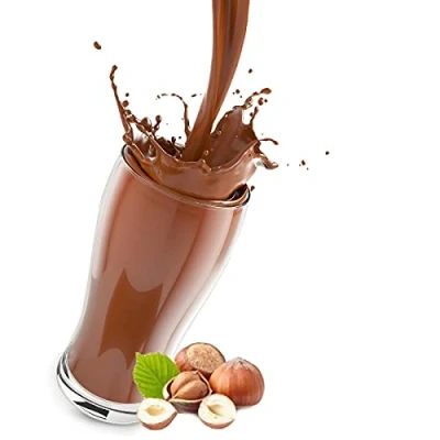 Abbildung von Cinesso Kakao mit aromatisiertem Geschmack leckere Trink Schokolade, Kakaopulver Aroma verfeinert (Haselnuss, 500g)
