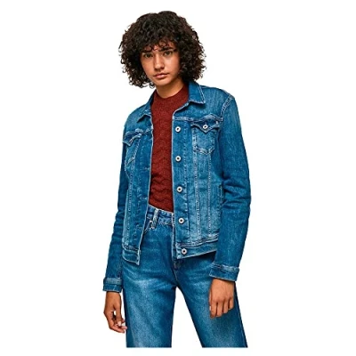 Abbildung von Pepe Jeans Thrift Jeansjacke, Damen, Größe: XS, Denim