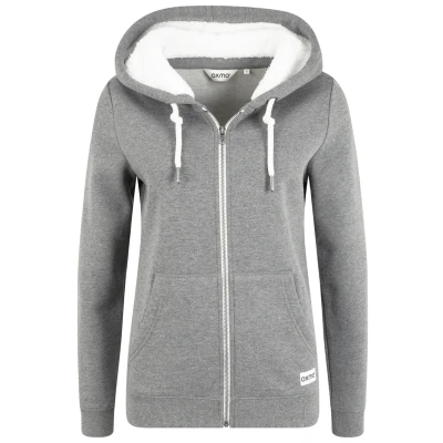 Abbildung von Oxmo Oxbinja Sweatjacke, Damen, Größe: Medium, Grey melange