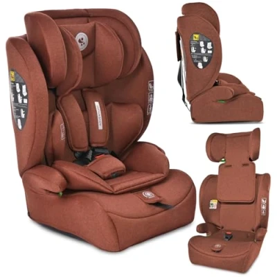 Abbildung von Lorelli Auto Kindersitz 9 36kg Adventure i Size 76 150 cm, mitwachsender Autositz für Kinder, Babysitz, Autokindersitz, Einstellbare Kopfstütze, 5 Punkt Sicherheitsgurt, ginger