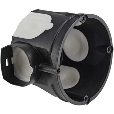 Abbildung von ChiliTec Unterputz UP Schalterdose Ø 60x46mm Winddicht M25 Tunnel Rast Kupplung schwarz