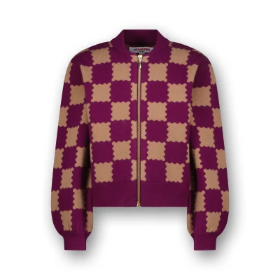 Abbildung von Vingino Maniek Strickjacke für Kinder, Größe: 128, Magic purple