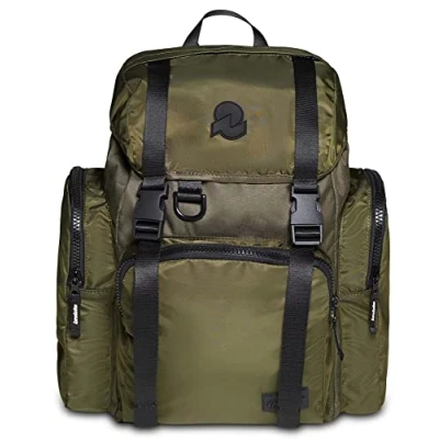 Abbildung von Invicta Rucksack aus nachhaltigem Stoff, Praktisch &amp; Unisex, mit Laptopfach bis 14&#039;&#039;, Büro, Uni, Arbeit; Reise, Sport&amp;Freizeit; italienisches Design, MONVISO X moosgrün
