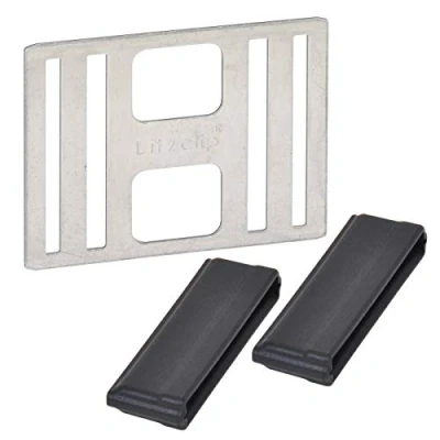 Abbildung von Kerbl 442002/056 Litzclip Bandverbinder für 40mm Bänder, Edelstahl, 5 Stück