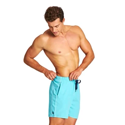 Abbildung von Arena Men&#039;s Fundamentals SOLID Boxer Beach Shorts, Martinica Navy, XXL